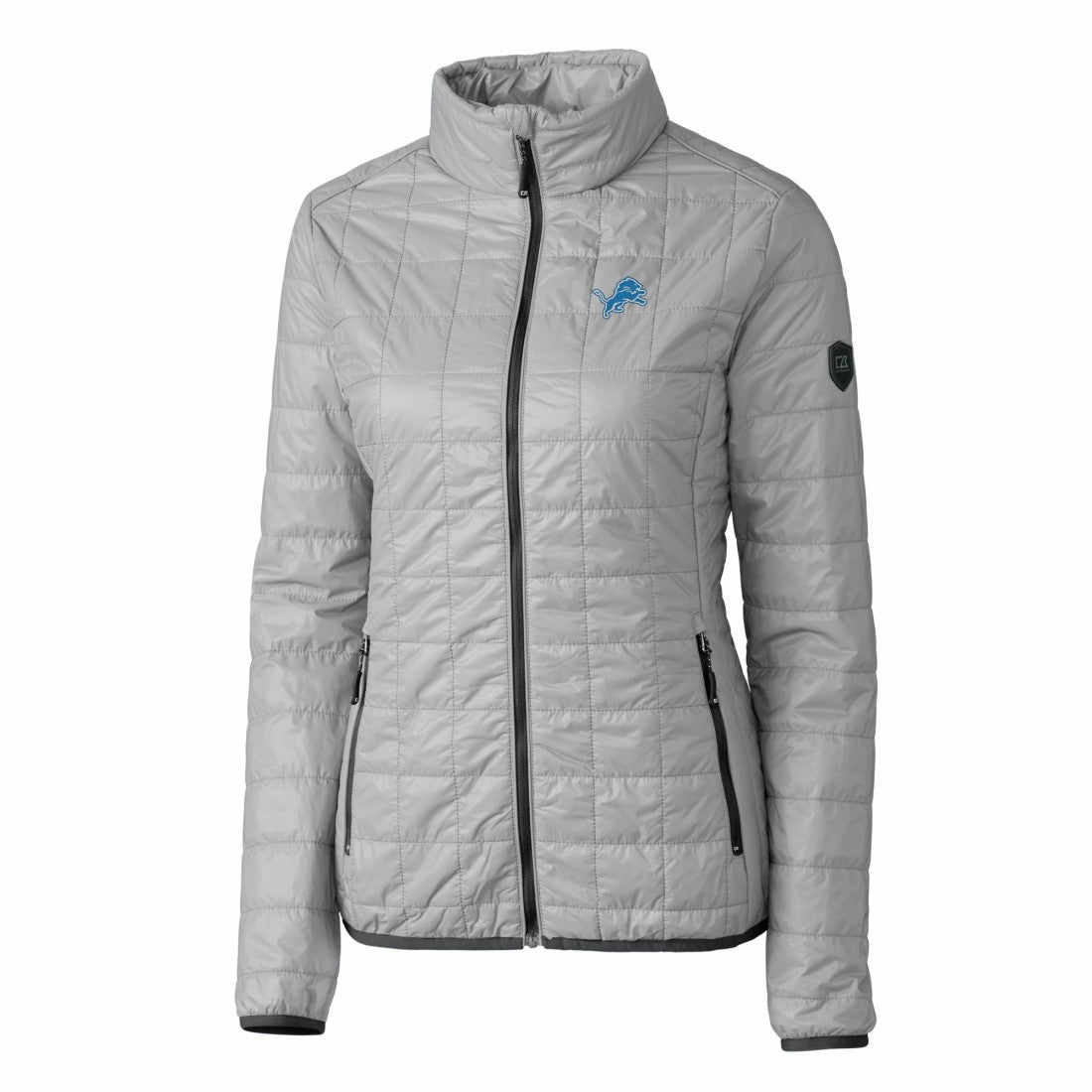 NFL Detroit Lions Cutter & Buck Women's Rainier PrimaLoft Eco Insulated Full-Zip Puffer Jacket