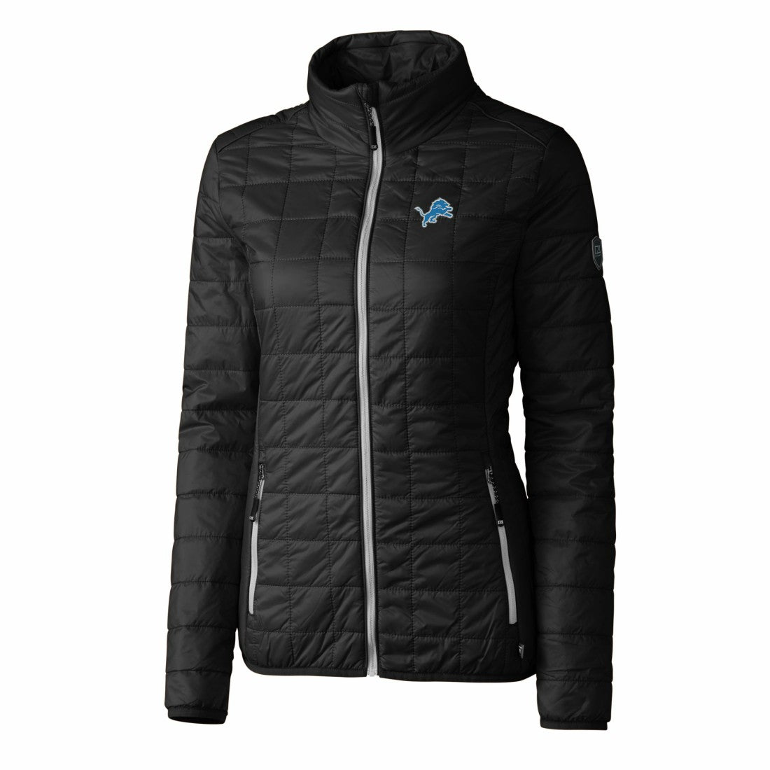 NFL Detroit Lions Cutter & Buck Women's Rainier PrimaLoft Eco Insulated Full-Zip Puffer Jacket