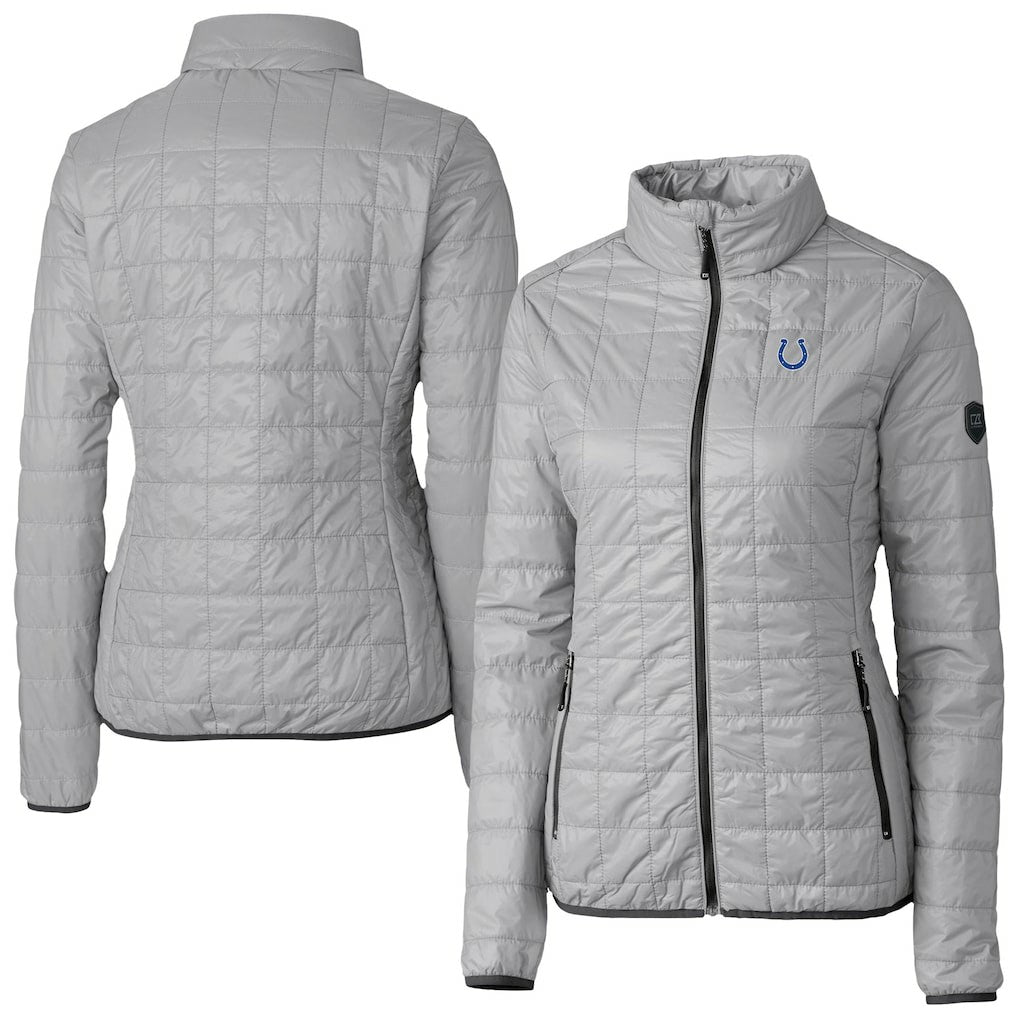 NFL Indianapolis Colts Cutter & Buck Women's Rainier PrimaLoft Eco Insulated Full-Zip Puffer Jacket
