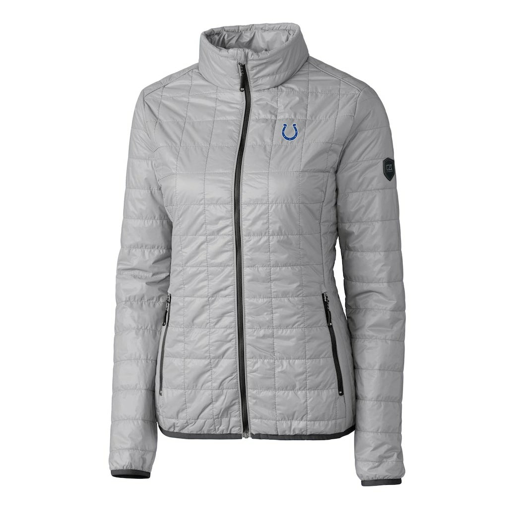NFL Indianapolis Colts Cutter & Buck Women's Rainier PrimaLoft Eco Insulated Full-Zip Puffer Jacket