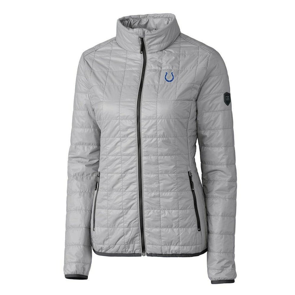NFL Indianapolis Colts Cutter & Buck Women's Rainier PrimaLoft Eco Insulated Full-Zip Puffer Jacket