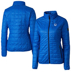 NFL Indianapolis Colts Cutter & Buck Women's Rainier PrimaLoft Eco Insulated Full-Zip Puffer Jacket