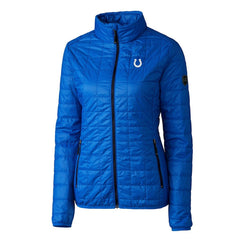 NFL Indianapolis Colts Cutter & Buck Women's Rainier PrimaLoft Eco Insulated Full-Zip Puffer Jacket