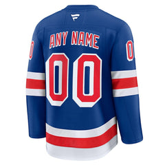 New York Rangers Fanatics Home Premium Custom Jersey