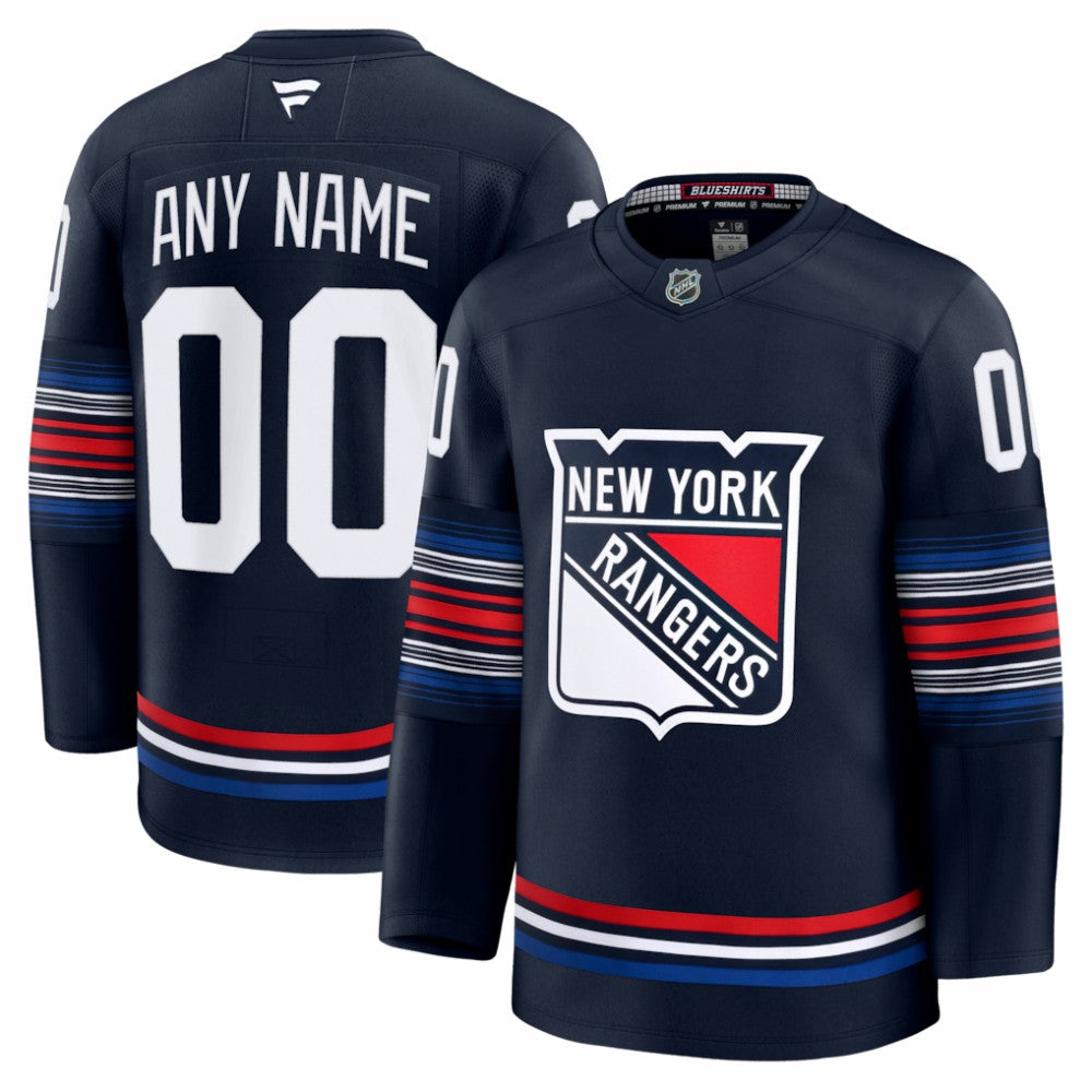 New York Rangers Fanatics Alternate Premium Custom Jersey