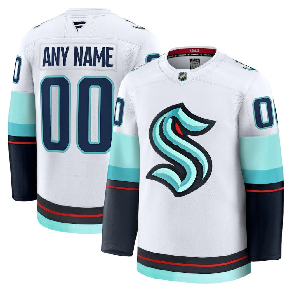 Seattle Kraken Fanatics Away Premium Custom Jersey