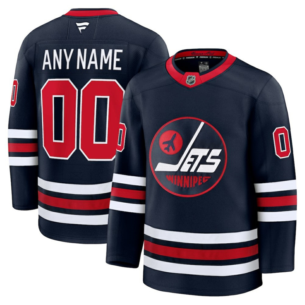 Winnipeg Jets Fanatics Alternate Premium Custom Jersey