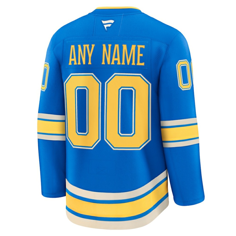 St. Louis Blues Fanatics Alternate Premium Custom Jersey