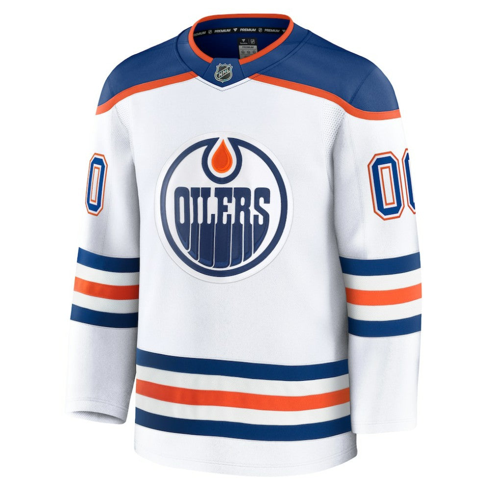 Edmonton Oilers Fanatics Away Premium Custom Jersey