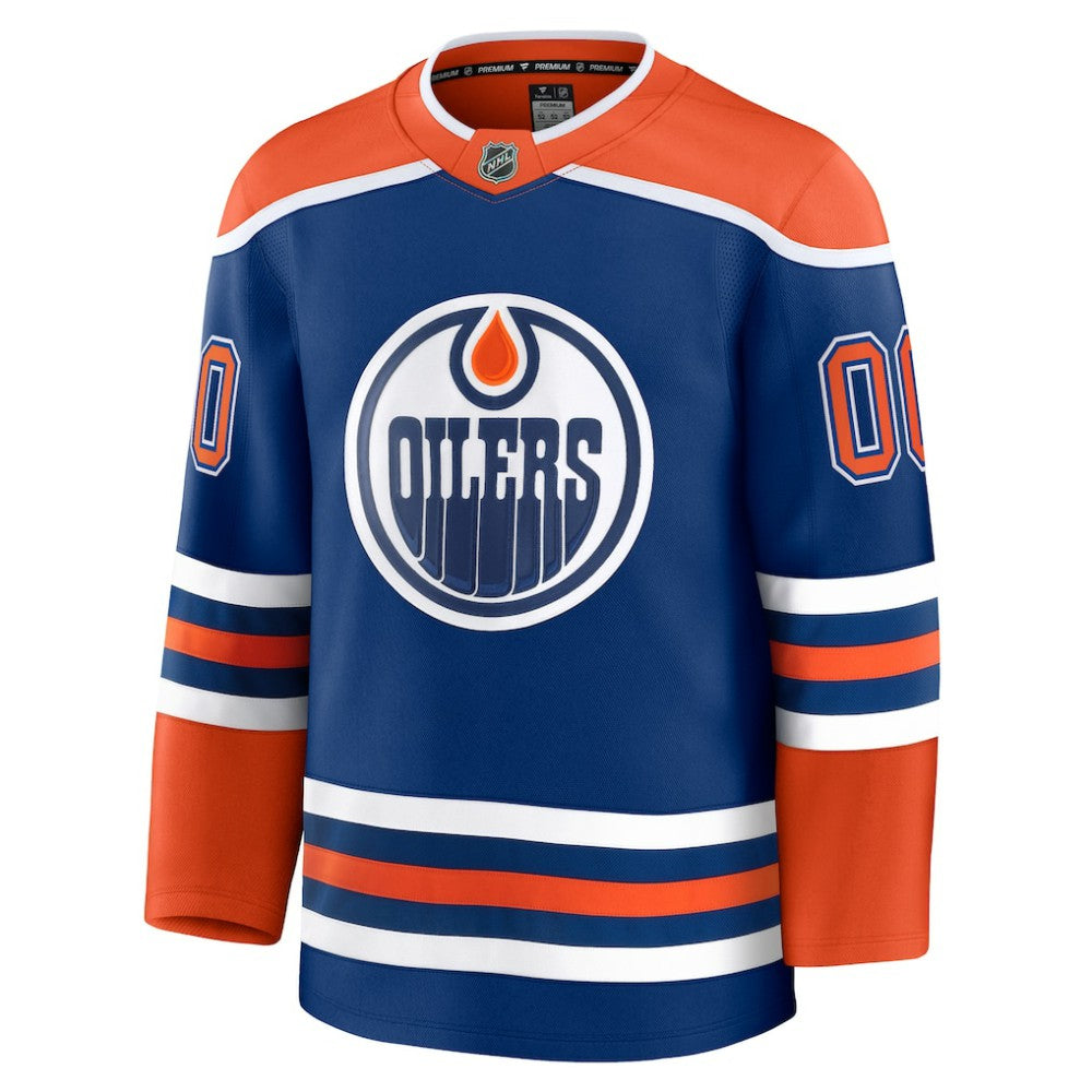 Edmonton Oilers Fanatics Home Premium Custom Jersey