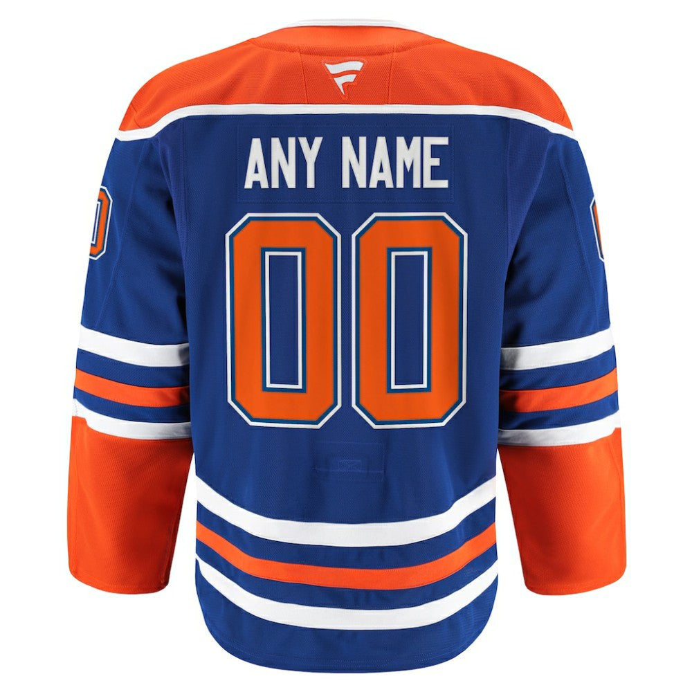 Edmonton Oilers Fanatics Home Authentic Pro Custom Jersey