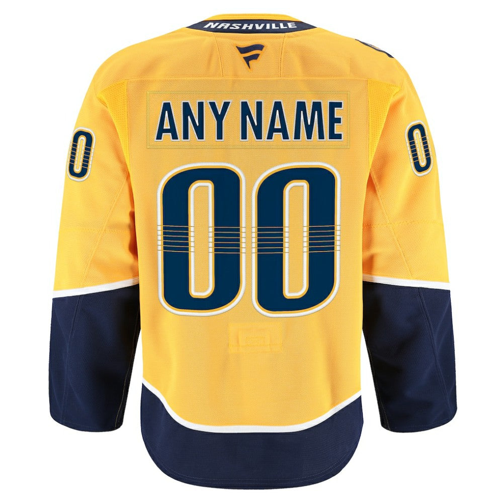 Nashville Predators Fanatics Home Authentic Pro Custom Jersey
