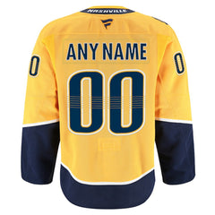Nashville Predators Fanatics Home Authentic Pro Custom Jersey