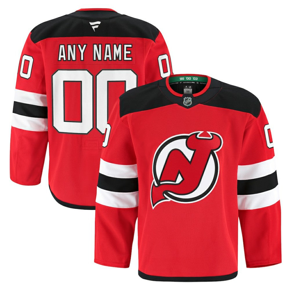 New Jersey Devils Fanatics Home Authentic Pro Custom Jersey