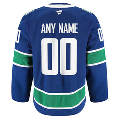 Vancouver Canucks Fanatics Home Authentic Pro Custom Jersey