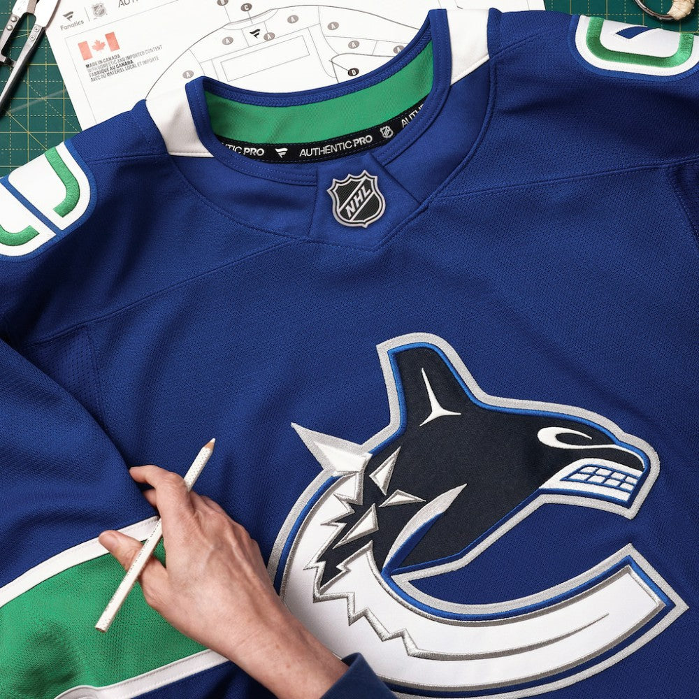 Vancouver Canucks Fanatics Home Authentic Pro Custom Jersey