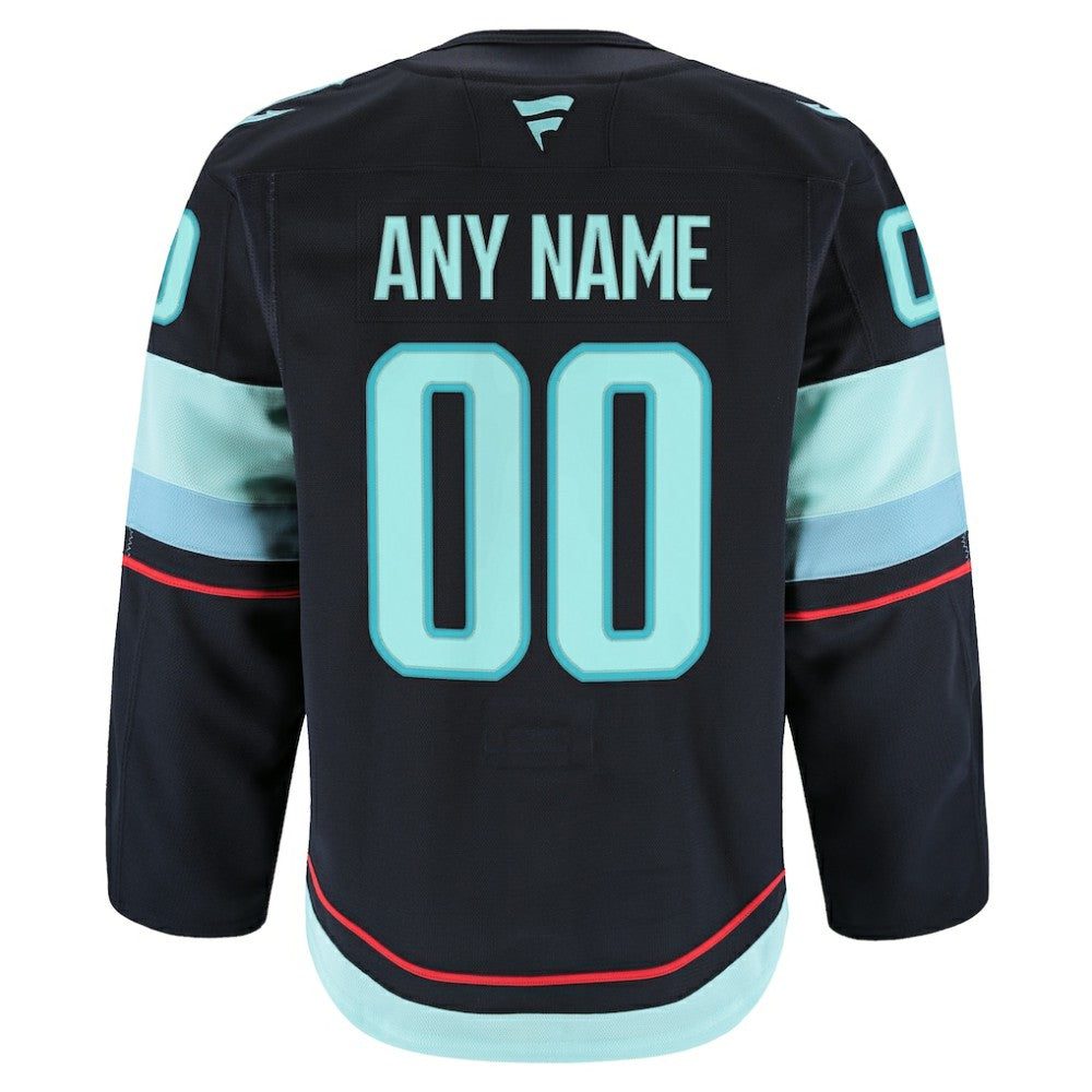 Seattle Kraken Fanatics Home Authentic Pro Custom Jersey