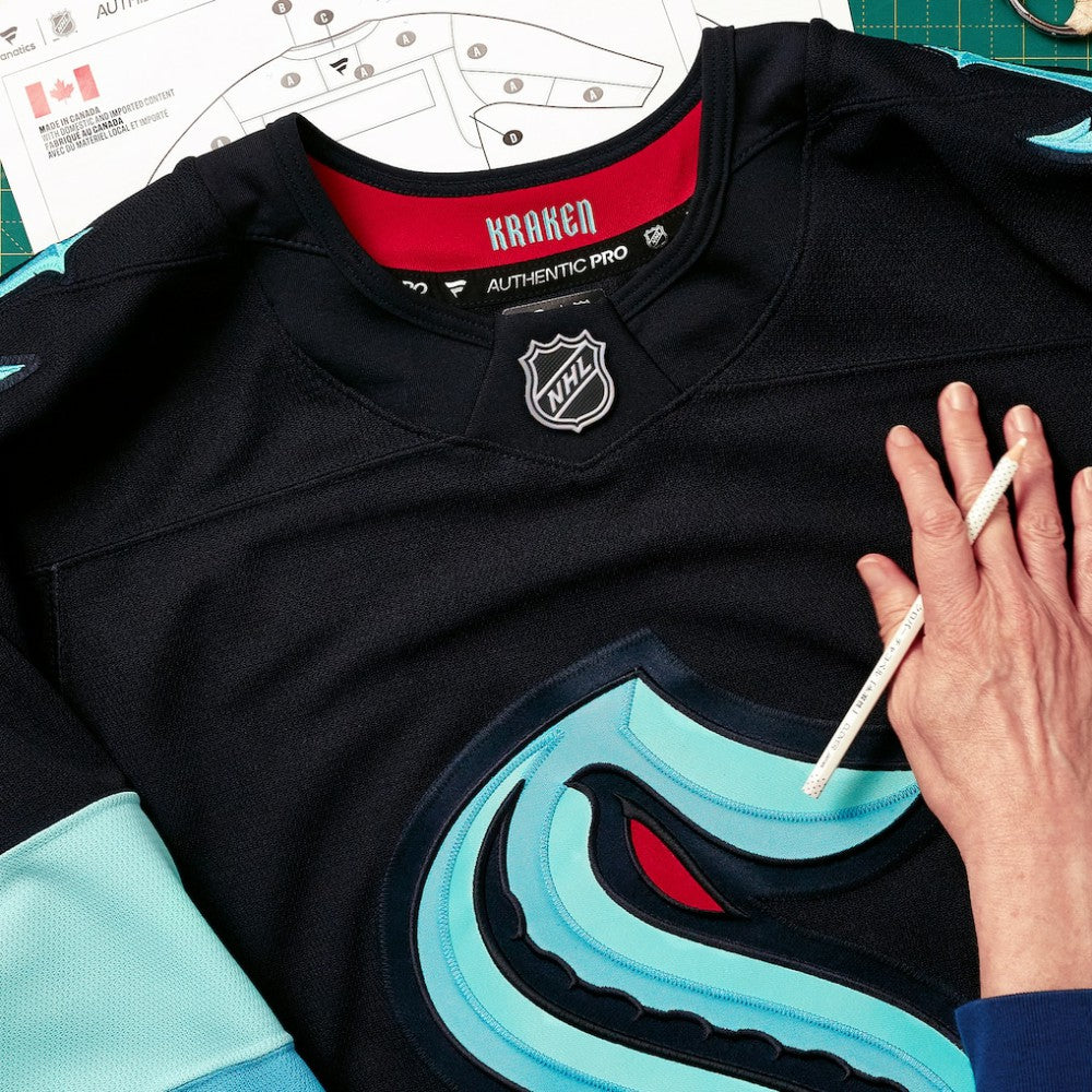 Seattle Kraken Fanatics Home Authentic Pro Custom Jersey