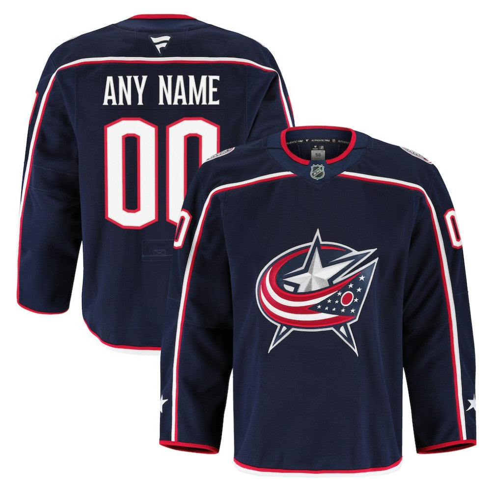 Columbus Blue Jackets Fanatics Home Authentic Pro Custom Jersey