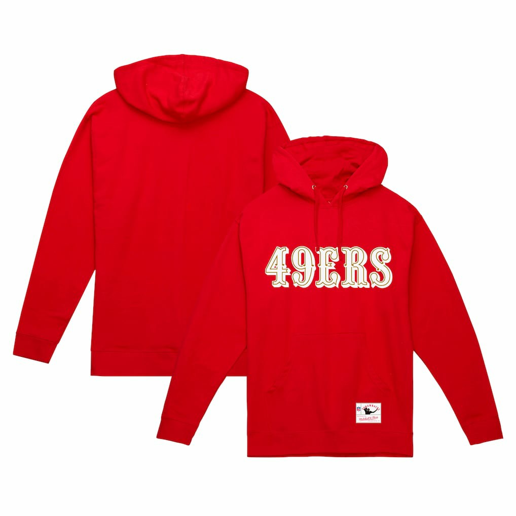 NFL San Francisco 49ers Team Wordmark Vintage Pullover Hoodie