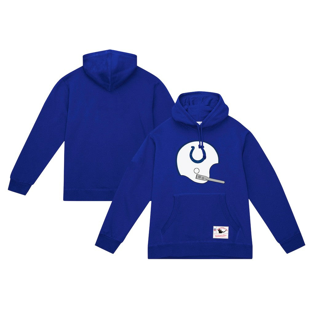 NFL Indianapolis Colts Helmet Logo Vintage Pullover Hoodie