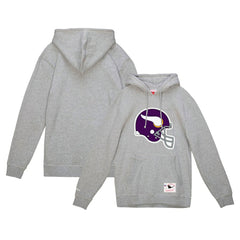 NFL Minnesota Vikings Helmet Logo Vintage Pullover Hoodie