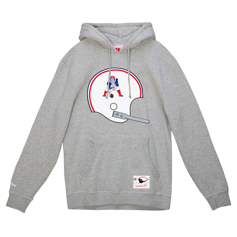 NFL New England Patriots Helmet Logo Vintage Pullover Hoodie