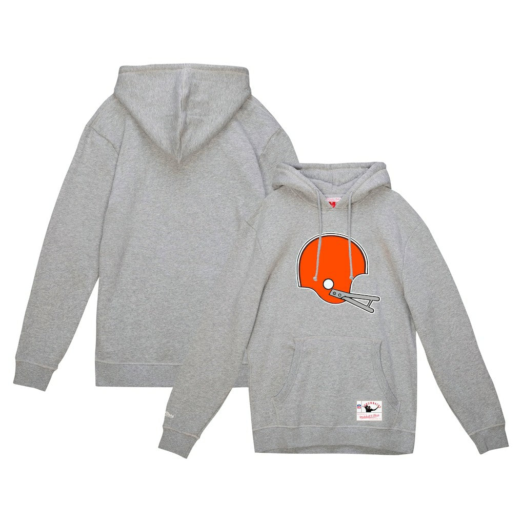 NFL Cleveland Browns Helmet Logo Vintage Pullover Hoodie