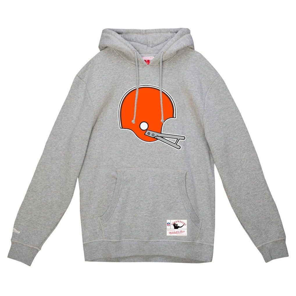 NFL Cleveland Browns Helmet Logo Vintage Pullover Hoodie