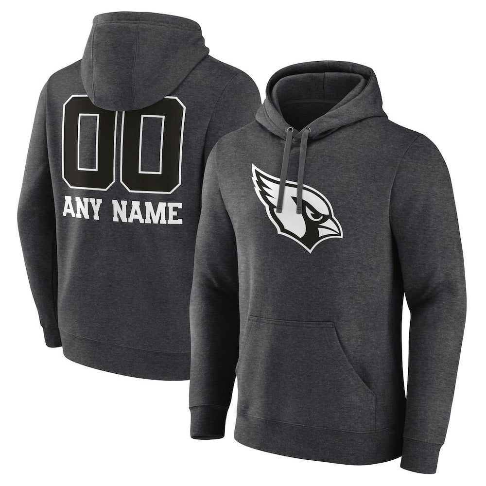 NFL Arizona Cardinals Personalized Name & Number Monochrome Pullover Hoodie