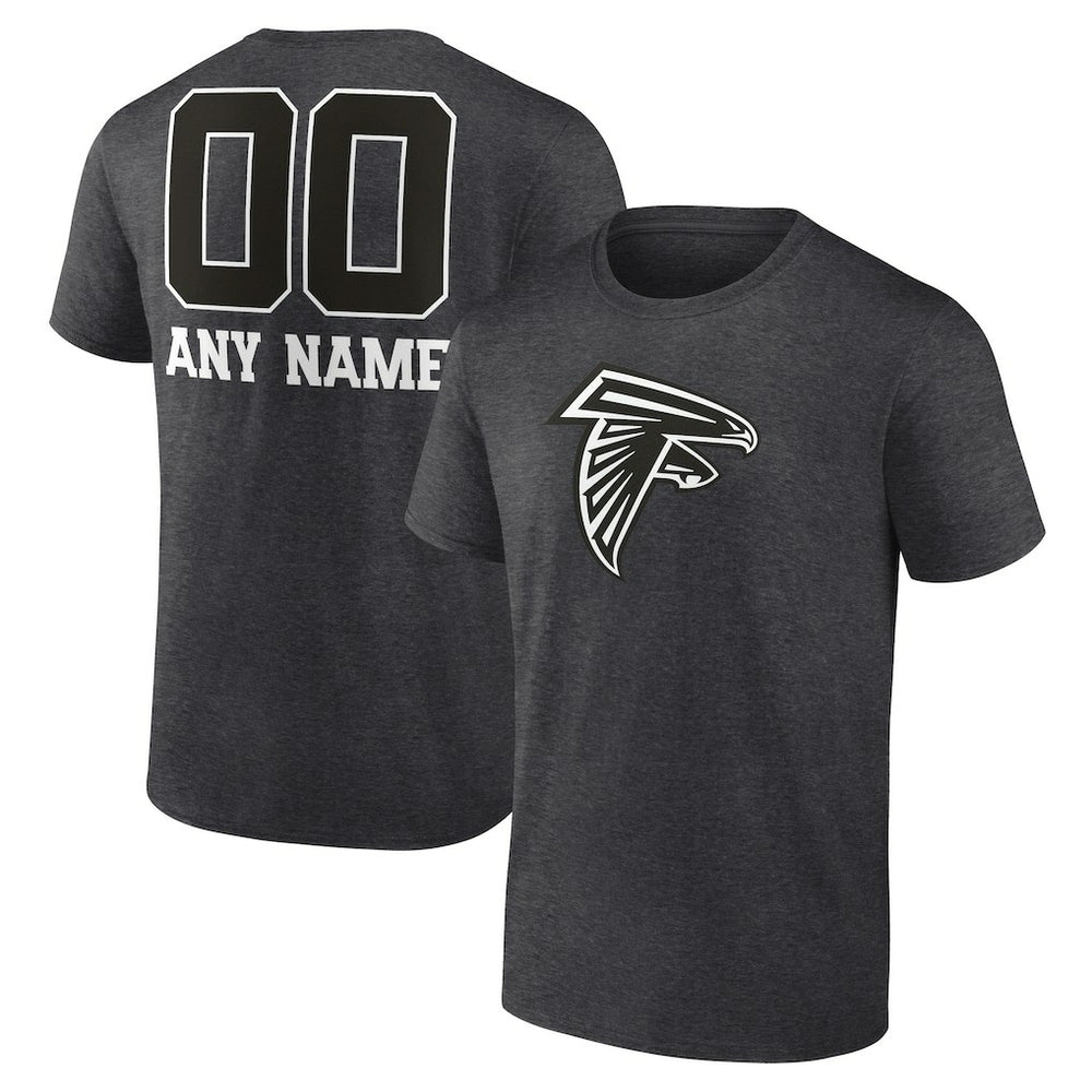 NFL Atlanta Falcons Personalized Name & Number Monochrome T-Shirt