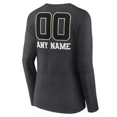 NFL Atlanta Falcons Women's Personalized Name & Number Monochrome V-neck T-Shirt