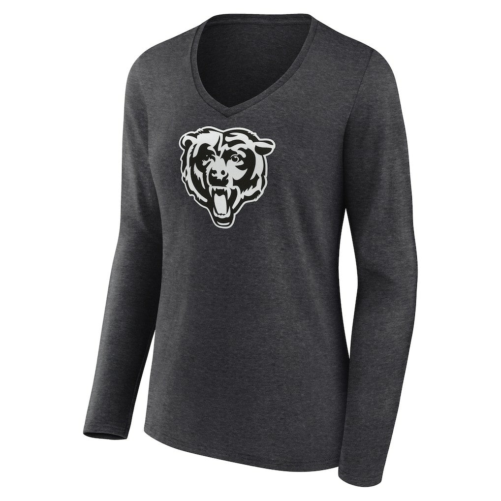 NFL Chicago Bears Women's Personalized Name & Number Monochrome V-neck T-Shirt
