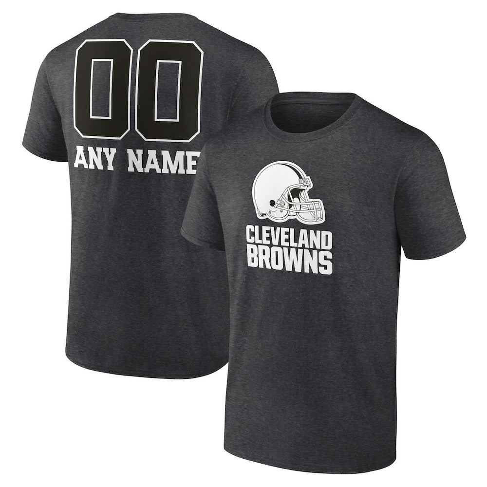 NFL Cleveland Browns Personalized Name & Number Monochrome T-Shirt
