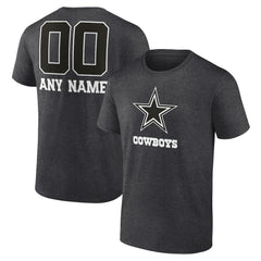 NFL Dallas Cowboys Personalized Name & Number Monochrome T-Shirt