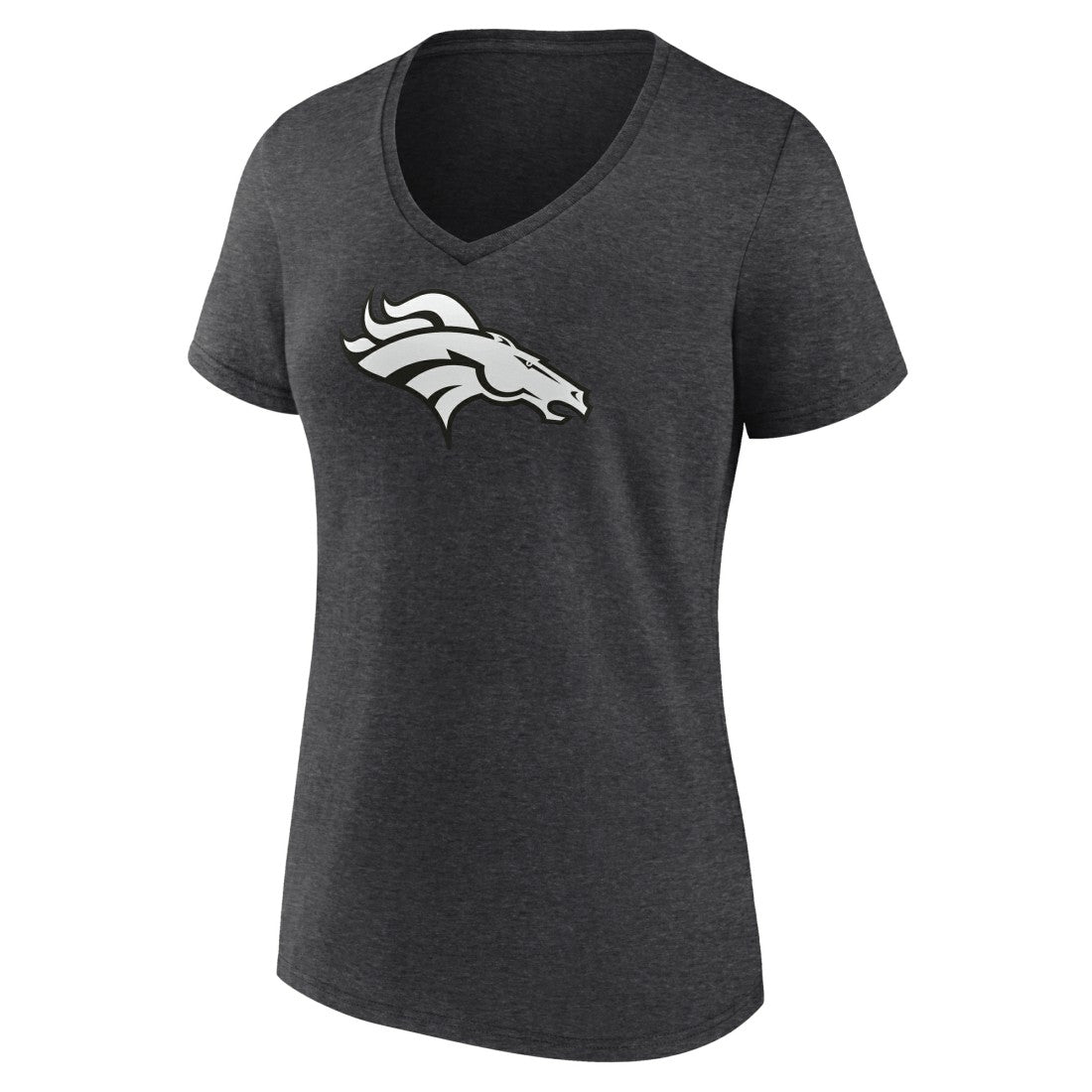 NFL Denver Broncos Women's Personalized Name & Number Monochrome V-Neck Long Sleeve T-Shirt