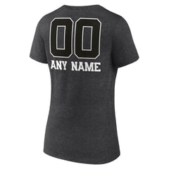NFL Denver Broncos Women's Personalized Name & Number Monochrome V-Neck Long Sleeve T-Shirt