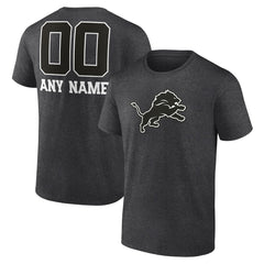 NFL Detroit Lions Personalized Name & Number Monochrome T-Shirt