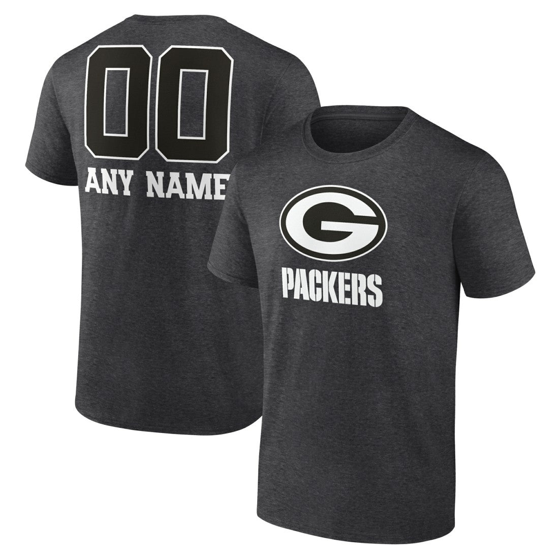 NFL Green Bay Packers Personalized Name & Number Monochrome T-Shirt