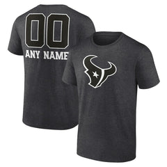 NFL Houston Texans Personalized Name & Number Monochrome T-Shirt