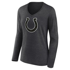 NFL Indianapolis Colts Women's Personalized Name & Number Monochrome V-neck T-Shirt
