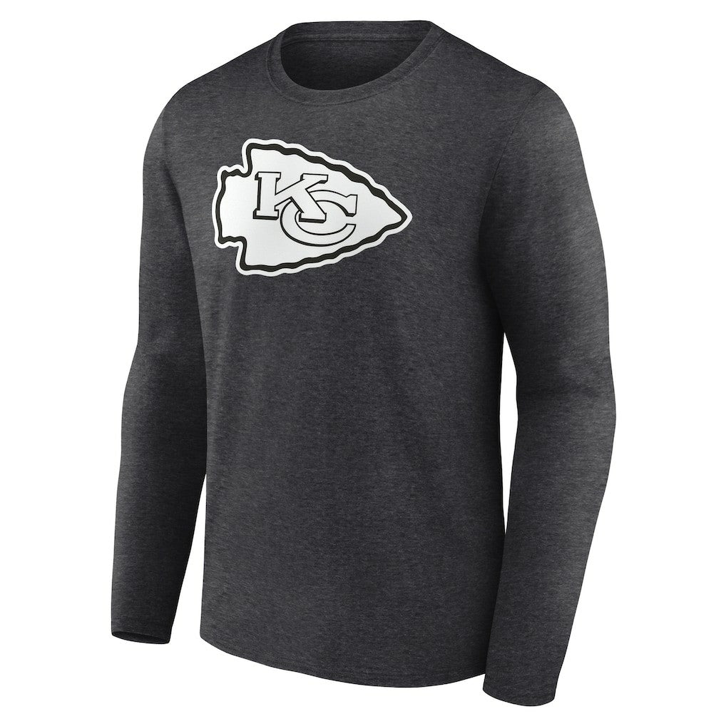 NFL Kansas City Chiefs Personalized Name & Number Monochrome Long Sleeve T-Shirt