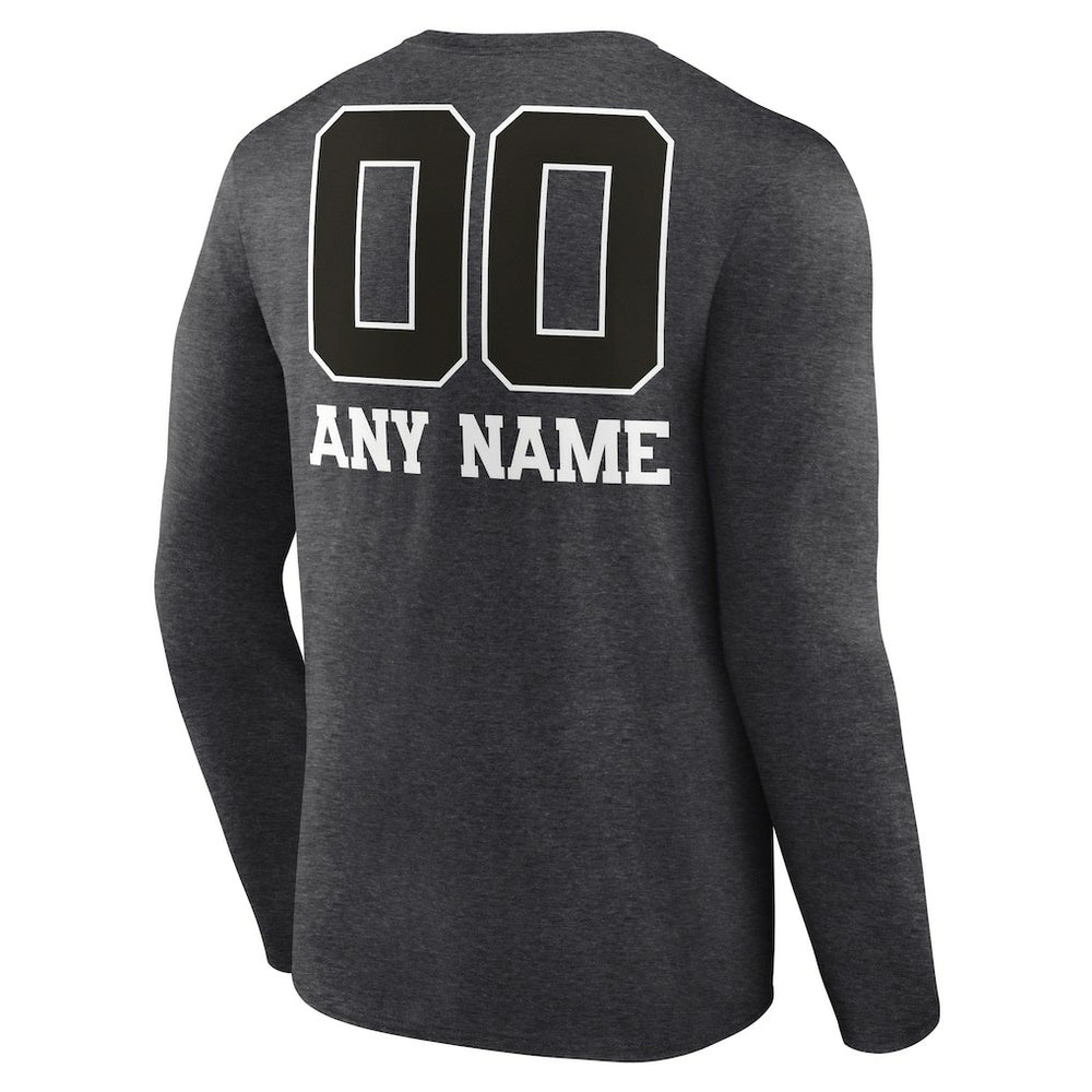 NFL Kansas City Chiefs Personalized Name & Number Monochrome Long Sleeve T-Shirt