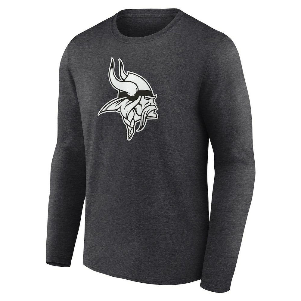 NFL Minnesota Vikings Personalized Name & Number Monochrome Long Sleeve T-Shirt