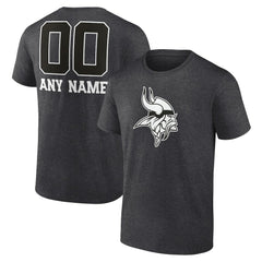 NFL Minnesota Vikings Personalized Name & Number Monochrome T-Shirt