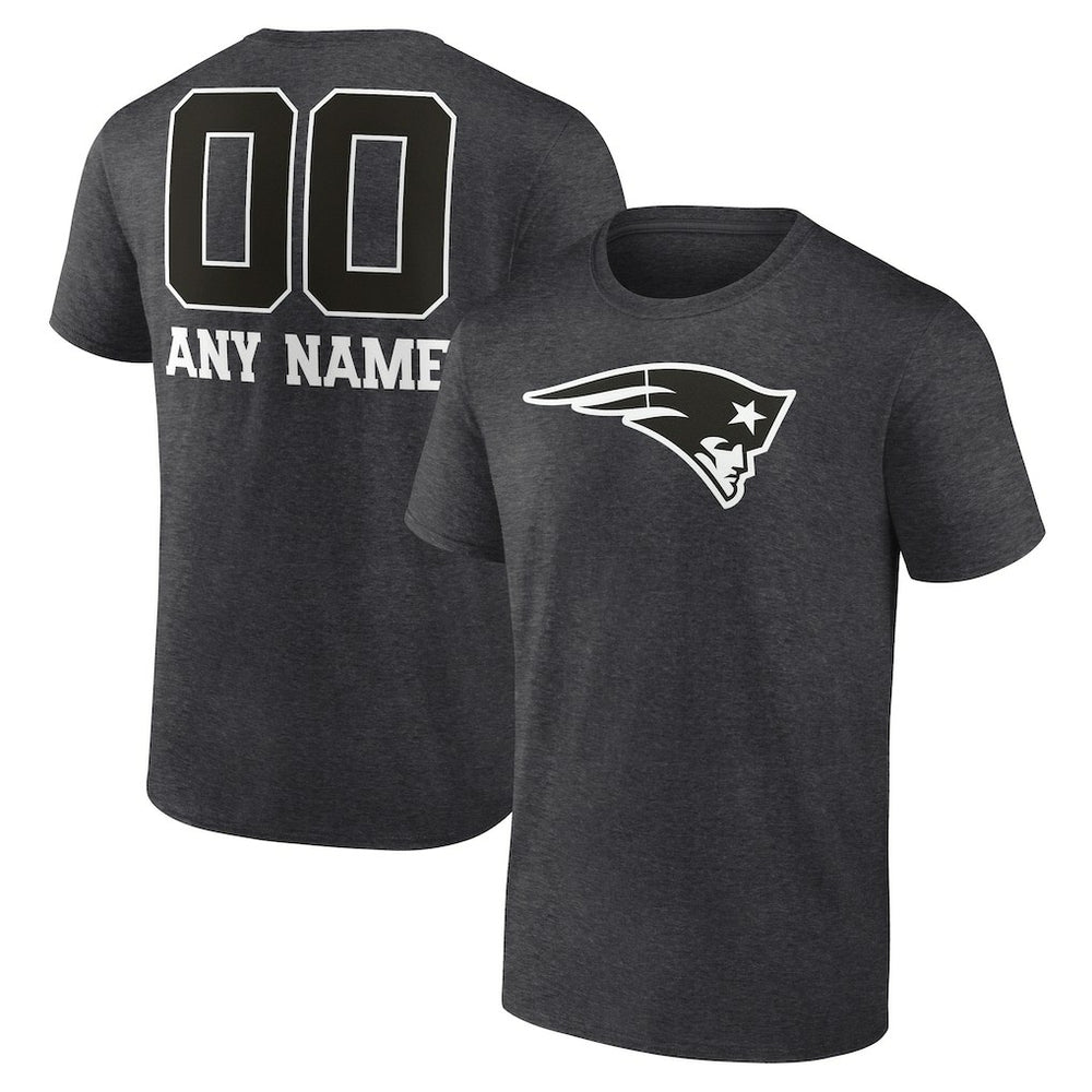NFL New England Patriots Personalized Name & Number Monochrome T-Shirt