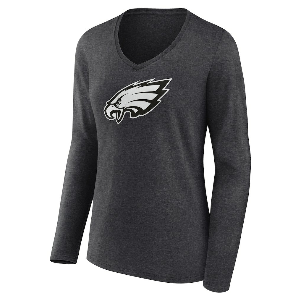 NFL Philadelphia Eagles Women's Personalized Name & Number Monochrome V-neck T-Shirt