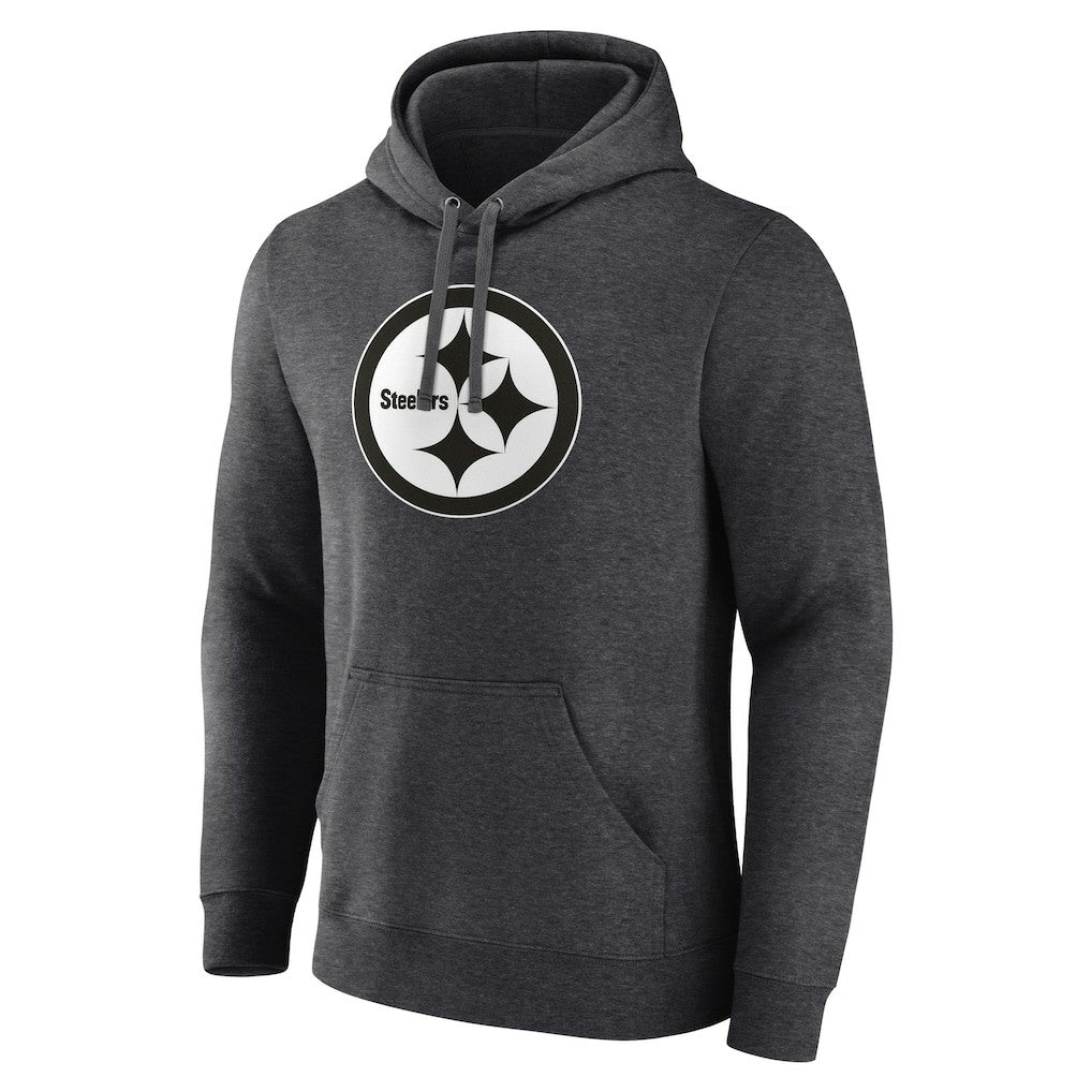 NFL Pittsburgh Steelers Personalized Name & Number Monochrome Pullover Hoodie