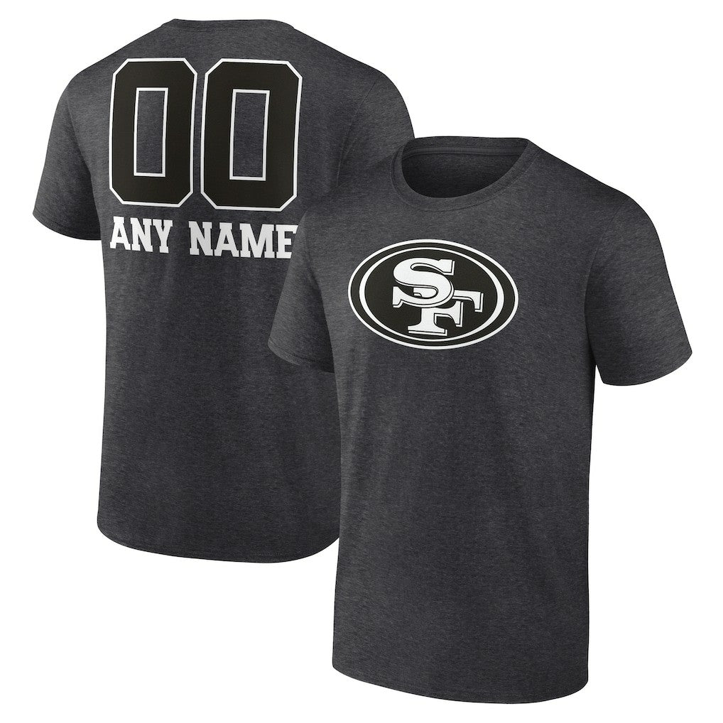 NFL San Francisco 49ers Personalized Name & Number Monochrome T-Shirt
