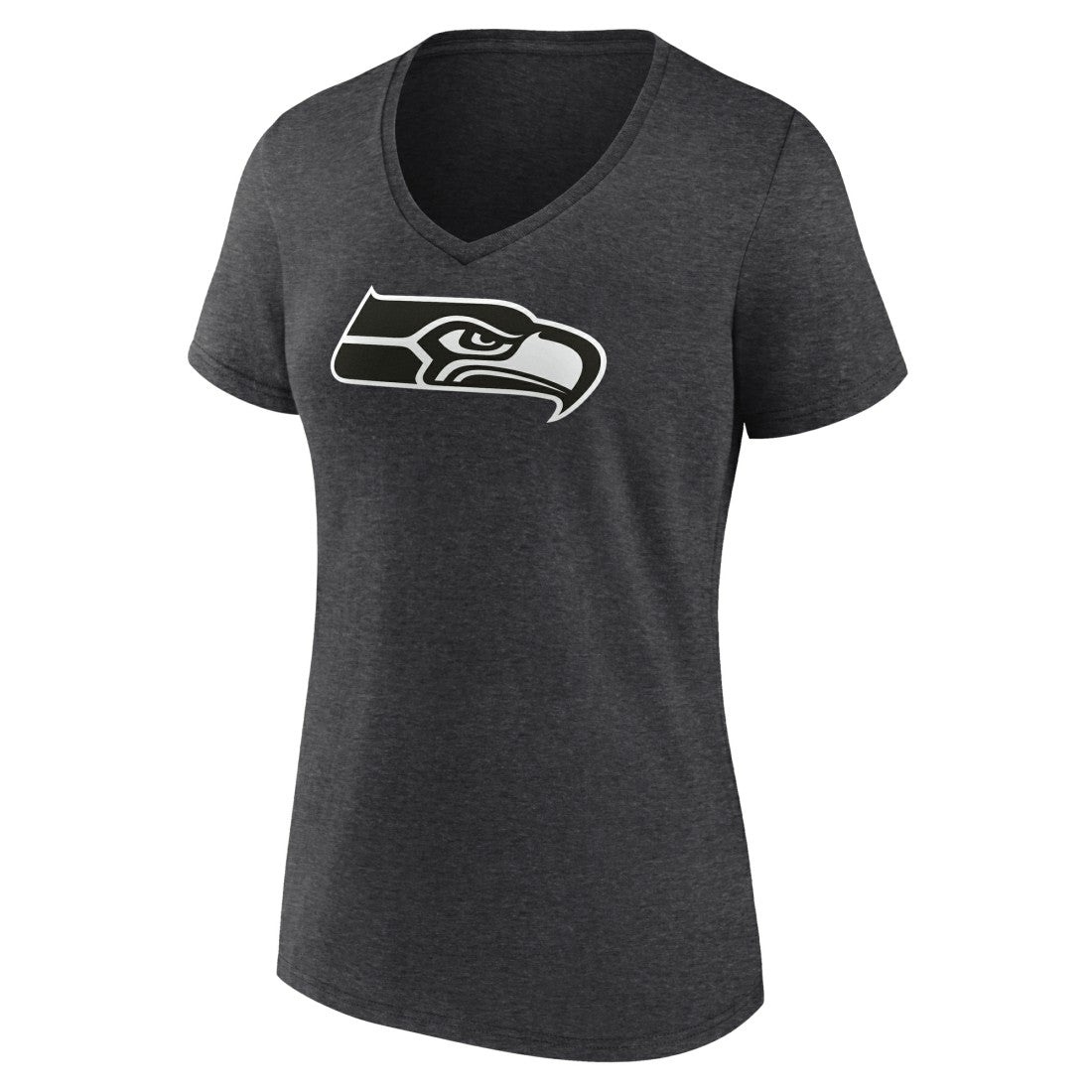 NFL Seattle Seahawks Women's Personalized Name & Number Monochrome V-Neck Long Sleeve T-Shirt